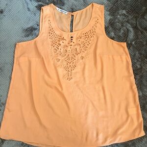 Maurices Orange Sleeveless Blouse